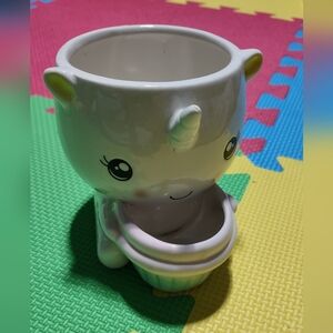Adorable Unicorn Kids Mug - White